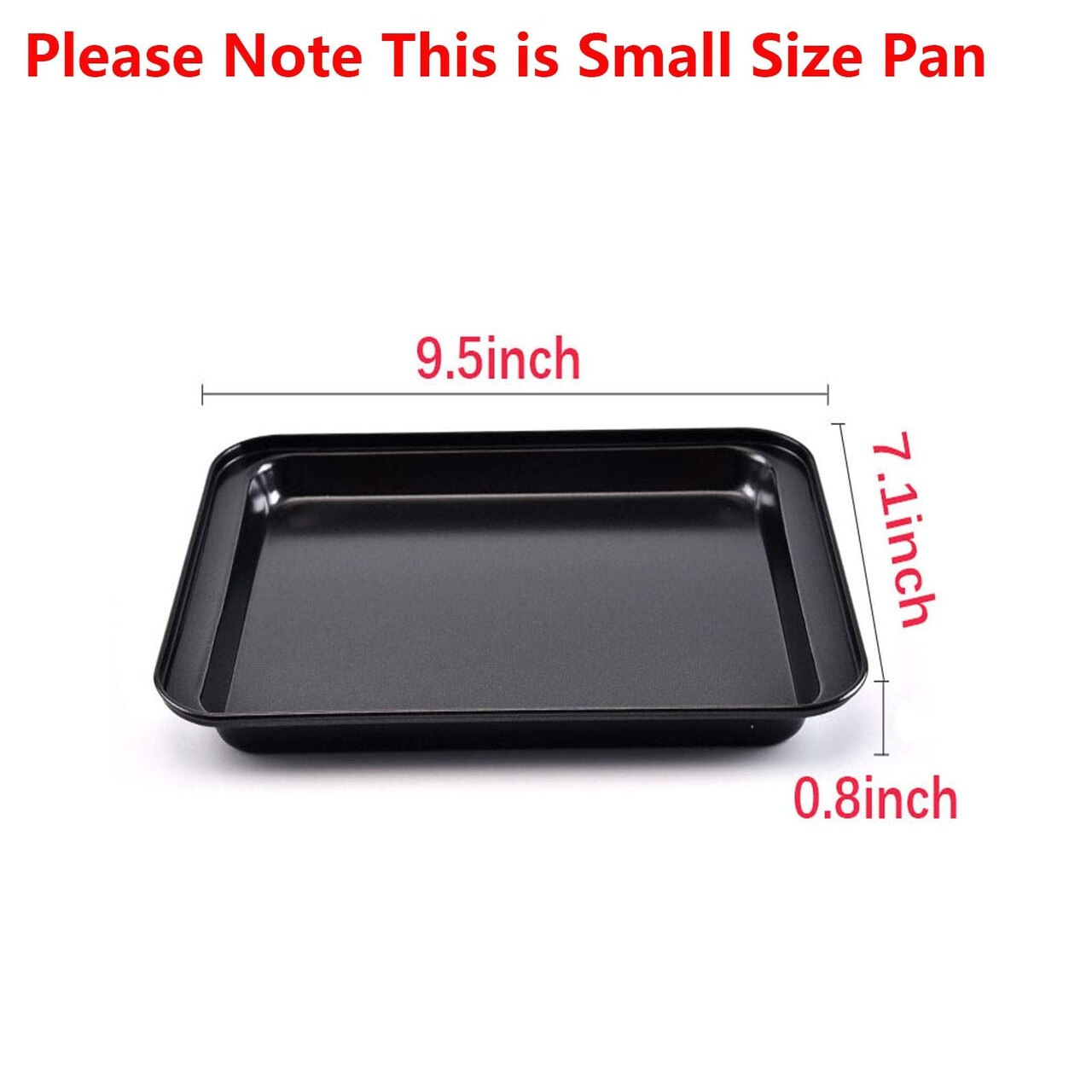 3 Pieces Small Baking Sheets for Oven, Shinsin Nonstick Cookie Pans , 8 inch Carbon Steel Cookie Sheet Pans Professional Mini Baking Replacement Trays for Toaster Oven, Easy Clean, Dishwasher Safe